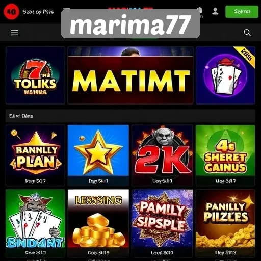Tipe Permainan Populer yang Tersedia di marima77